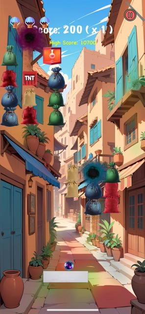 Dynamic game worlds with parallax effects and weather
