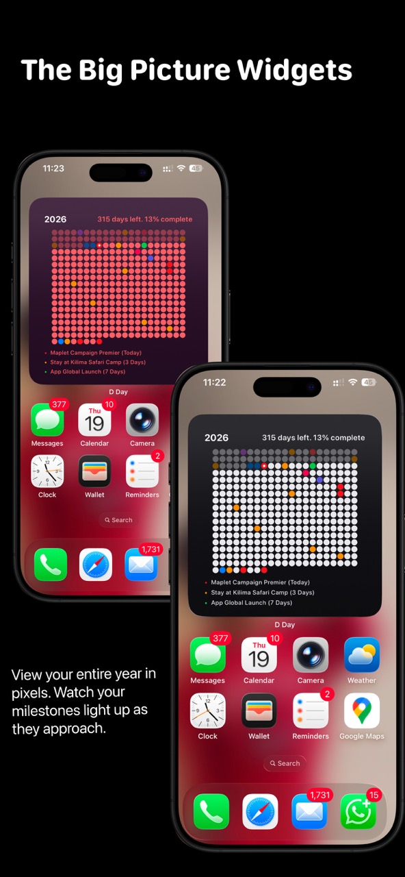 DaysLeft app screenshot