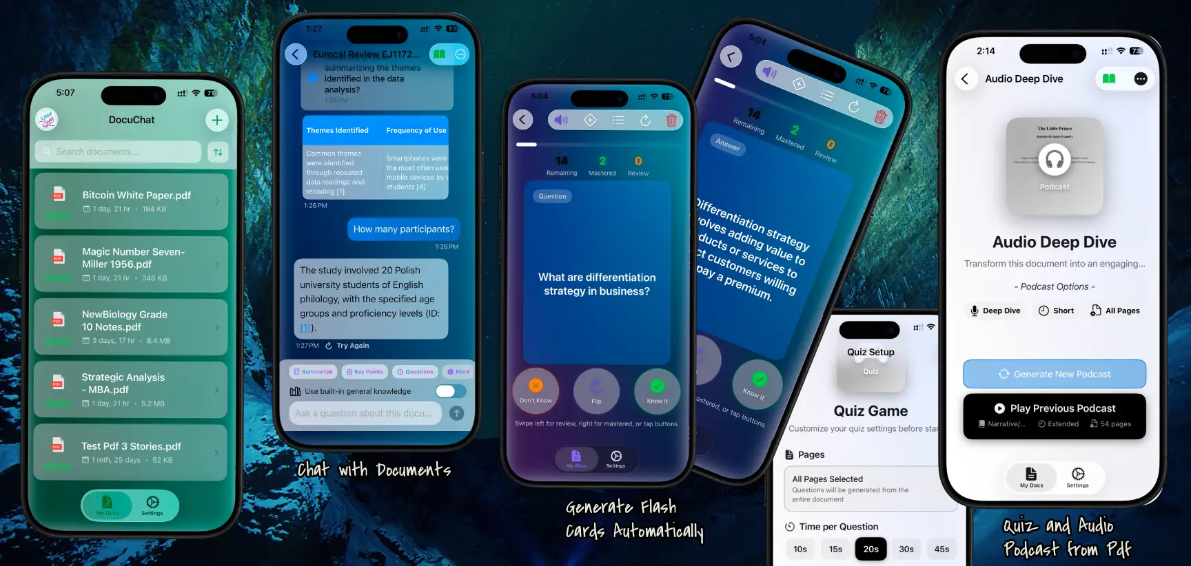 DocuChat app interface preview